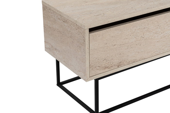 Hanah Home Escape 180 Soporte de TV Negro y Travertino Hanah Home Escape 180 Soporte de TV Negro y Travertino